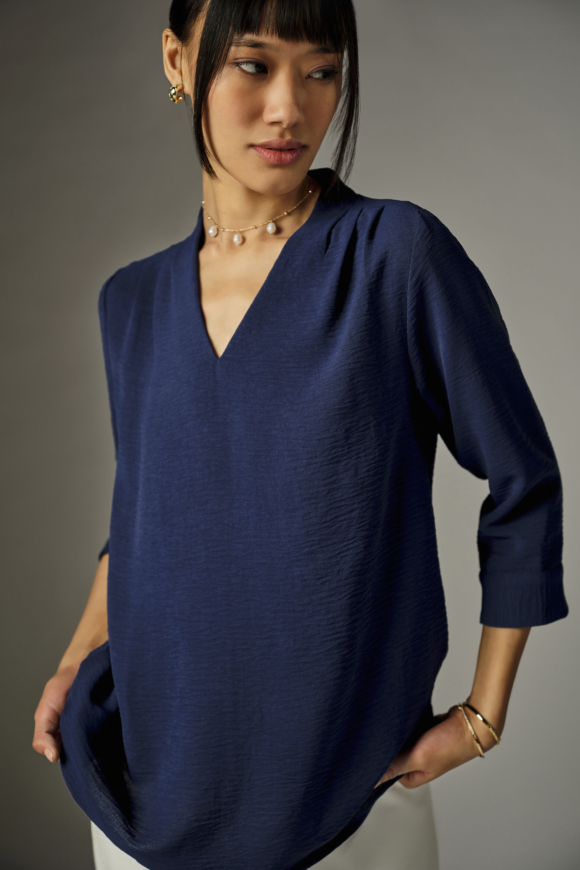 Nerra Deep Blue Top, Blue, image 4